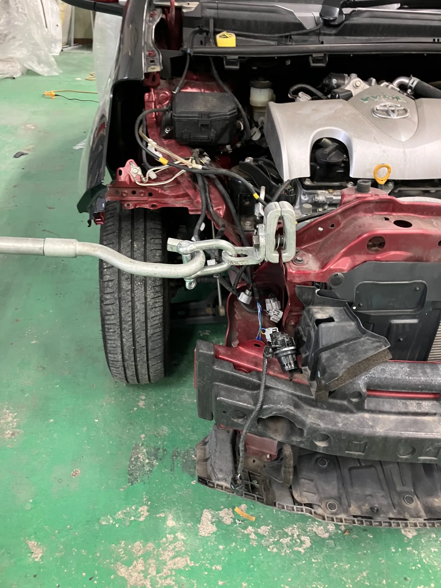 【福井市】ヴィッツ右フロント周りを修理しました👏~完成編~